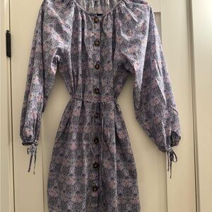 J. Crew Liberty Fabric Dress with Floral Pattern